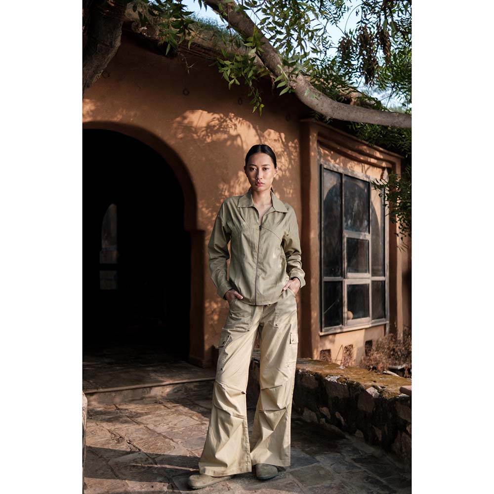 The Terra tribe Khaki Saigon Parachute Pant