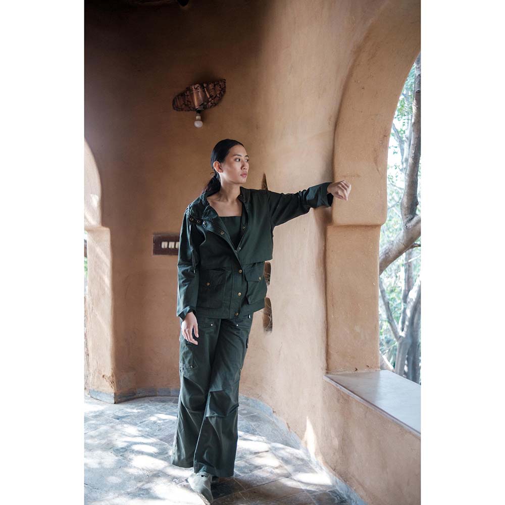 The Terra tribe Olive Saigon Parachute Pant