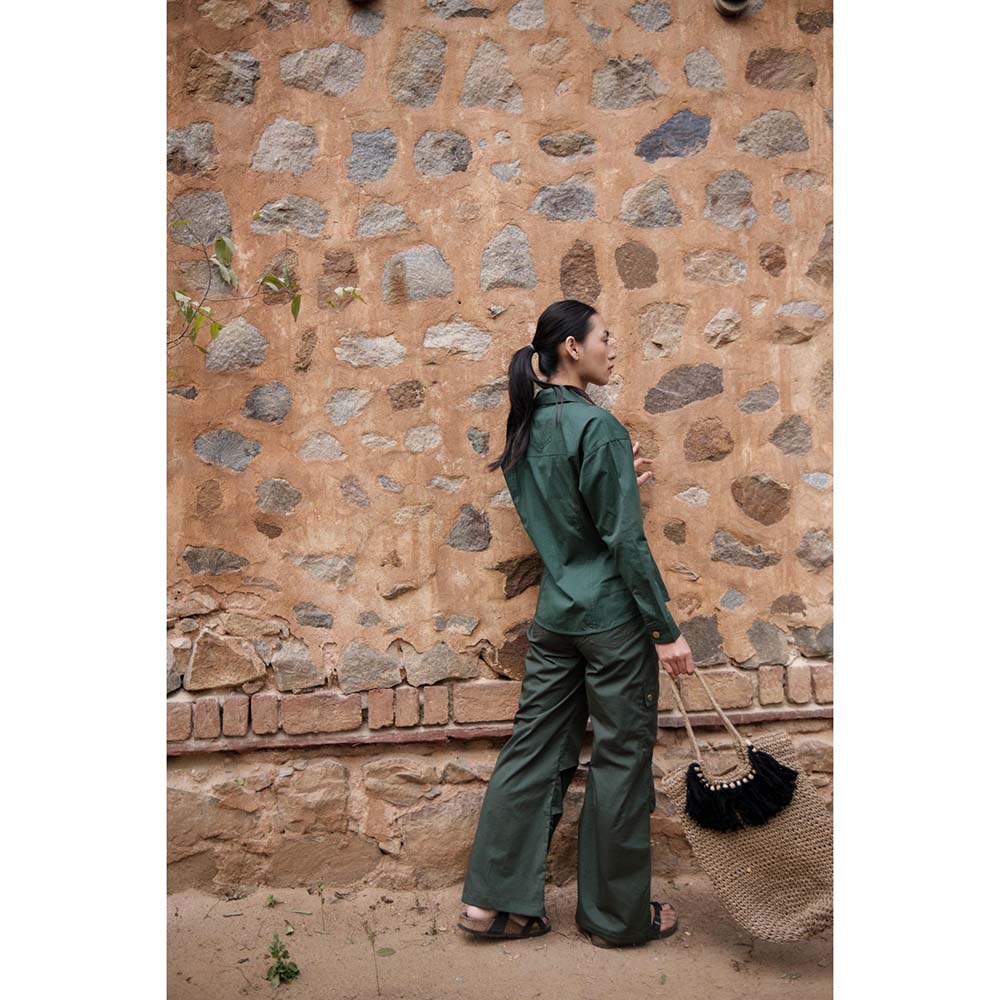 The Terra tribe Olive Saigon Parachute Pant