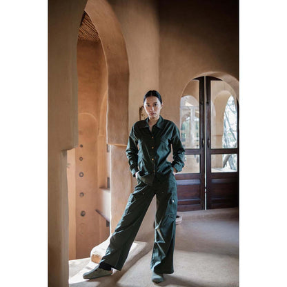 The Terra tribe Olive Saigon Parachute Pant