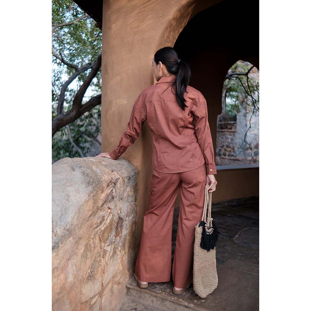 The Terra tribe Brown Saigon Parachute Pant