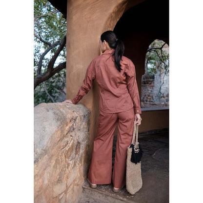 The Terra tribe Brown Saigon Parachute Pant