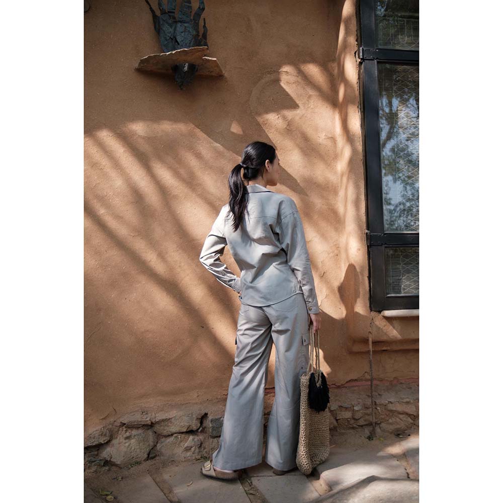 The Terra tribe Grey Saigon Parachute Pant