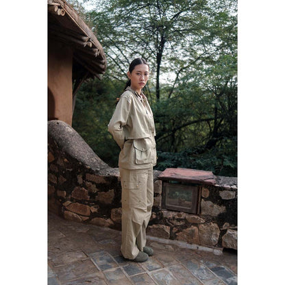 The Terra tribe Khaki Kyoto Utility Jacket