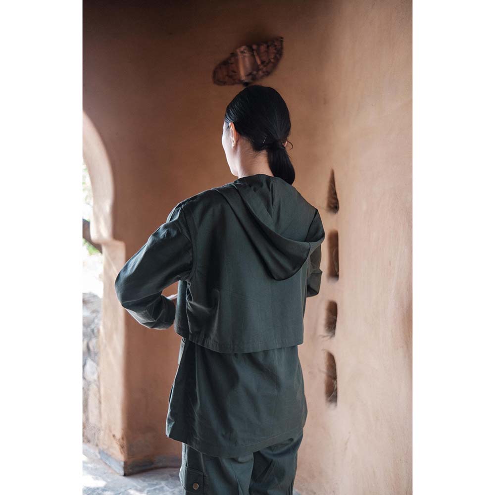 The Terra tribe Olive Kyoto Utility Jacket