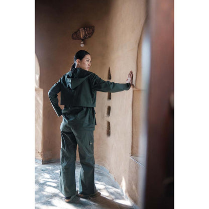 The Terra tribe Olive Kyoto Utility Jacket