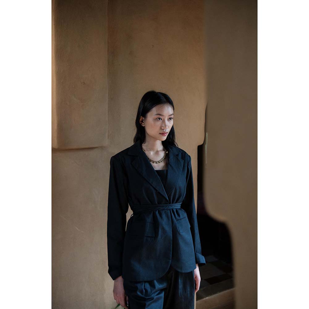 The Terra tribe Black Cambridge Blazer