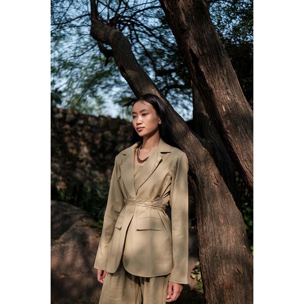 The Terra tribe Khaki Cambridge Blazer