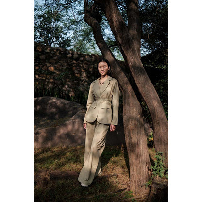 The Terra tribe Khaki Cambridge Blazer