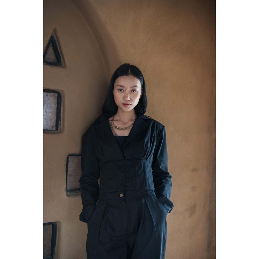 The Terra tribe Black Milano Blazer