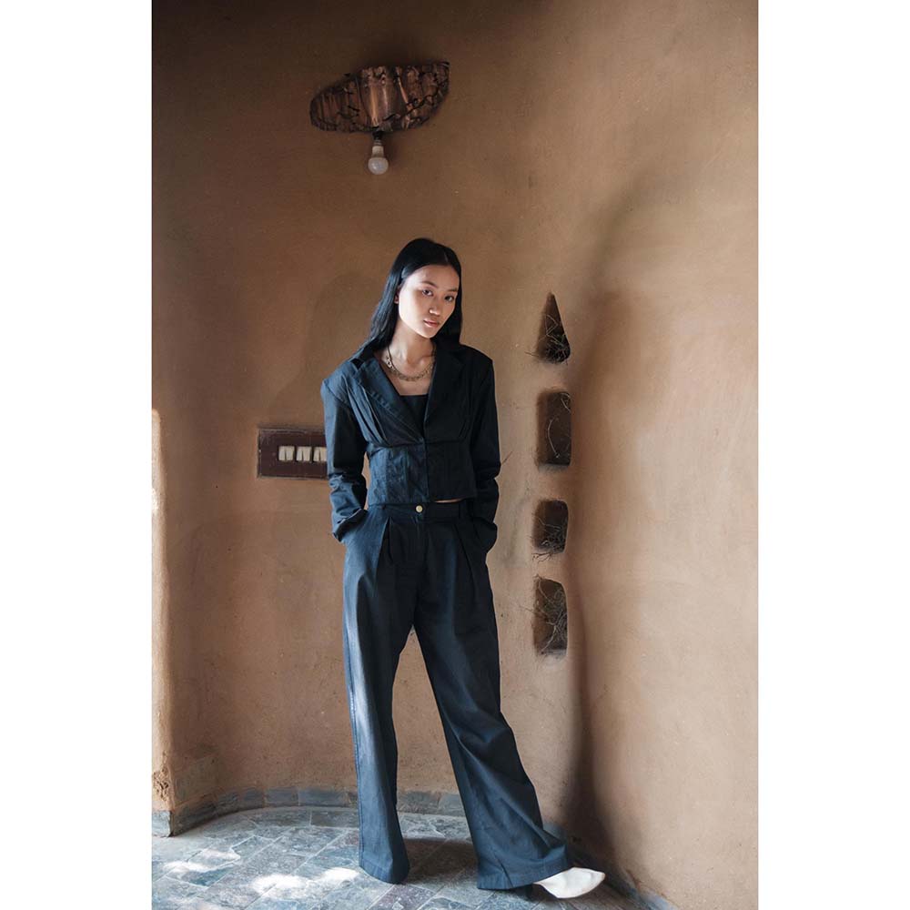 The Terra tribe Black Milano Blazer