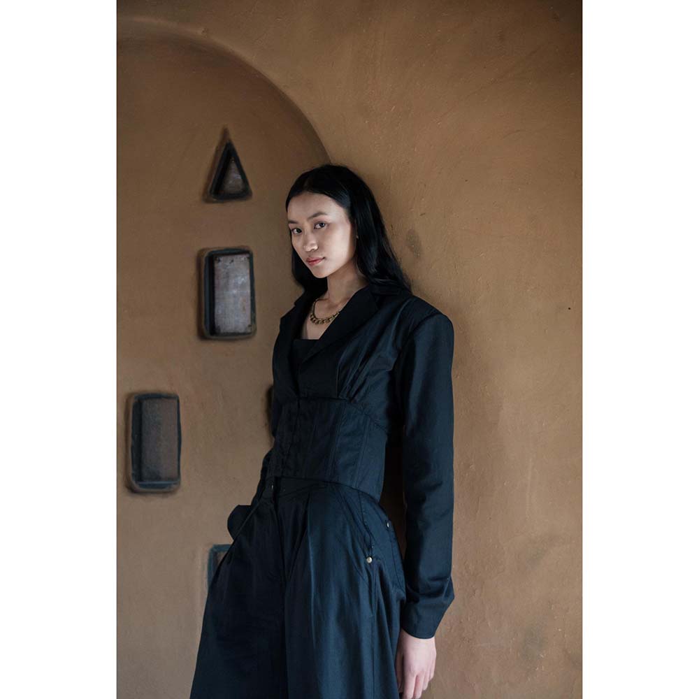 The Terra tribe Black Milano Blazer