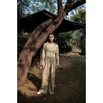 The Terra tribe Khaki Milano Blazer