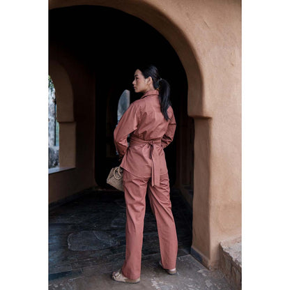 The Terra tribe Brown Sandra Straight Pant