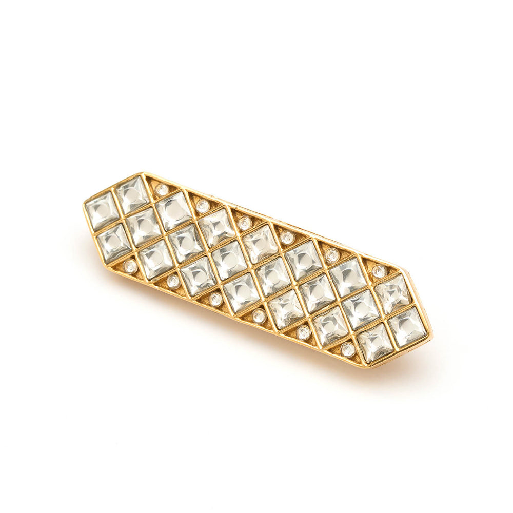 Aulerth White & Gold Pakeezah Brooch by Suneet Varma