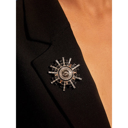 Aulerth Multi-Color Numisma Star Burst Brooch by Shivan & Narresh