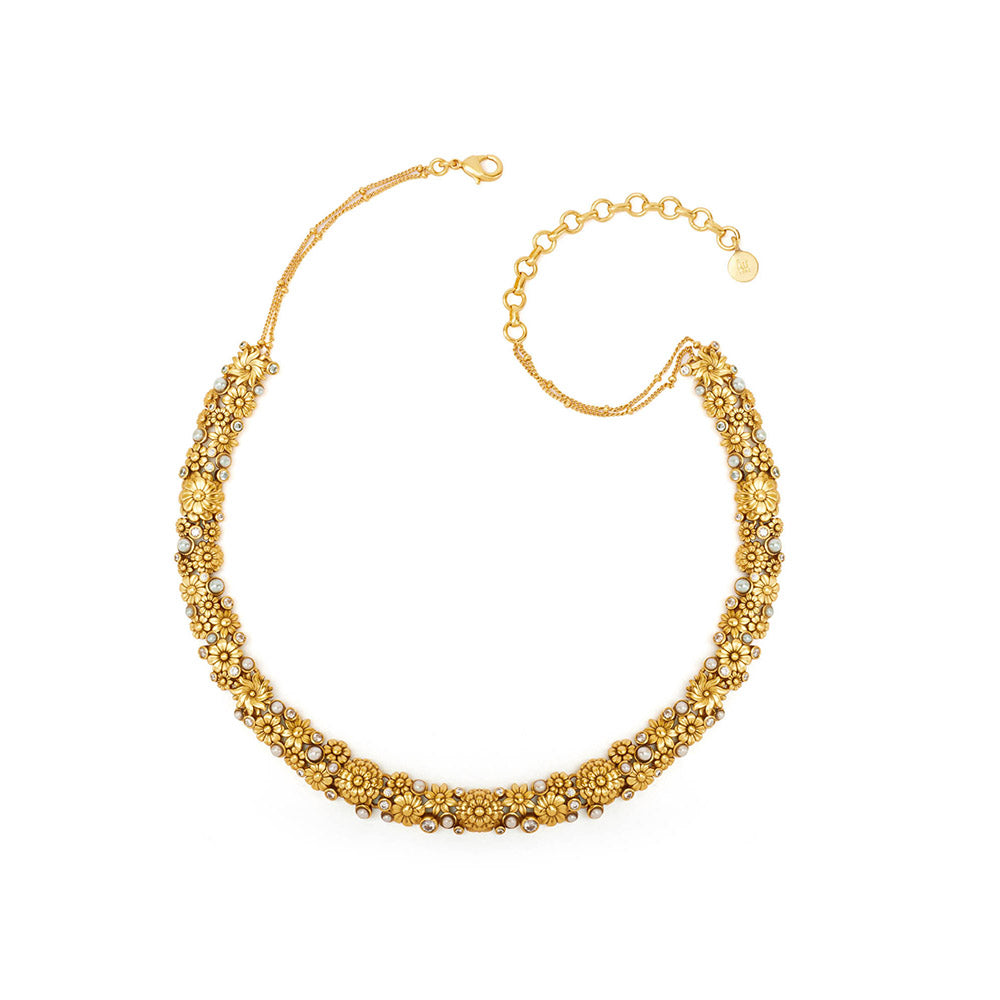 Aulerth Gold Opaline Perla Choker by Ekaya banaras