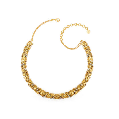 Aulerth Gold Opaline Perla Choker by Ekaya banaras