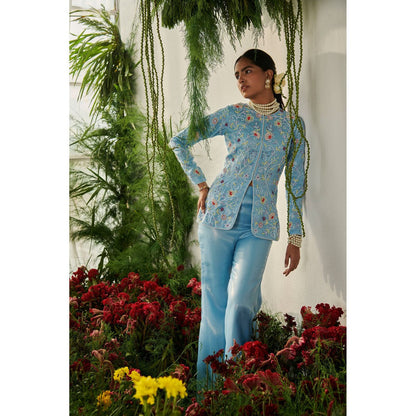 Tilsim by Sagarika Mehrotra Blue Tulip Co-Ord (Set of 2)