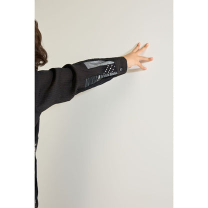Tilsim by Sagarika Mehrotra Boys Groove Shimmer Shirt Black