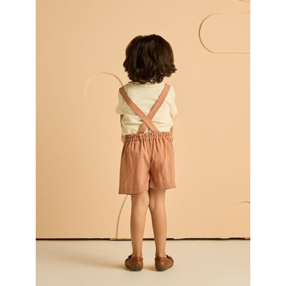 Tilsim by Sagarika Mehrotra Dodo Yellow Polo T-Shirt and Shorts