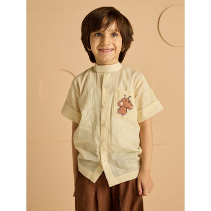 Tilsim by Sagarika Mehrotra Yellow Dodo Shirt and Pant