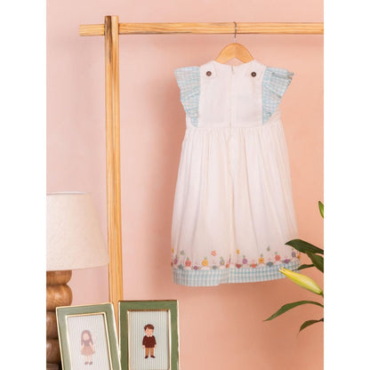 Tilsim by Sagarika Mehrotra Garden Daydream White Embroidered Dress