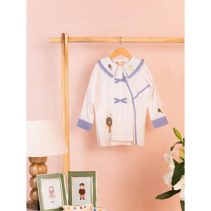 Tilsim by Sagarika Mehrotra Tennis Club White Checks Shirt