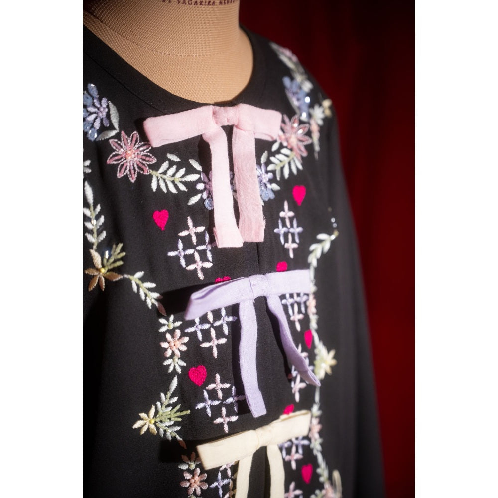 Tilsim by Sagarika Mehrotra Black Embroidered Top