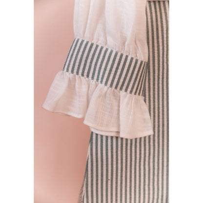 Tilsim by Sagarika Mehrotra Green Stripes Dress