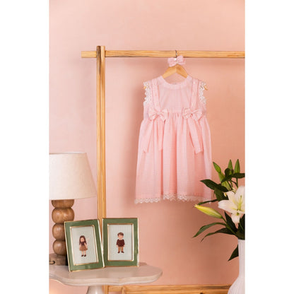 Tilsim by Sagarika Mehrotra Pink Rosy Ribbon Dress