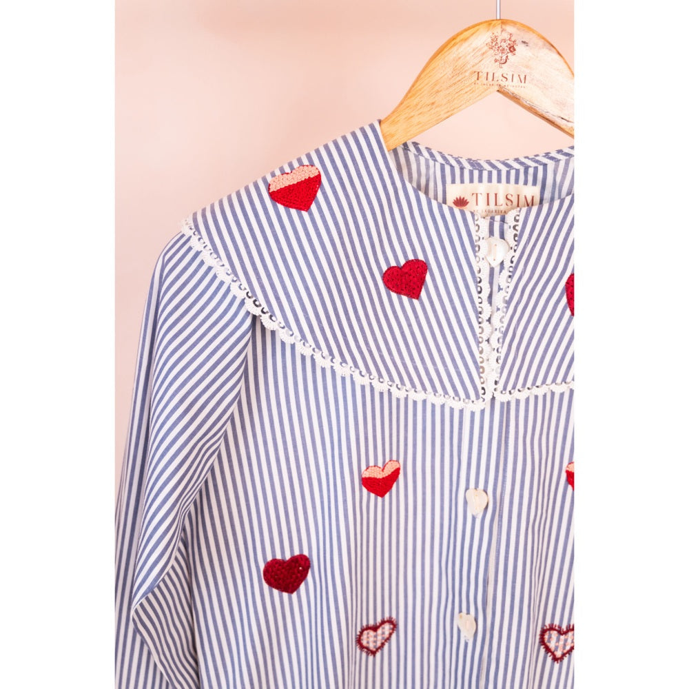 Tilsim by Sagarika Mehrotra Blue Loveberry Dress