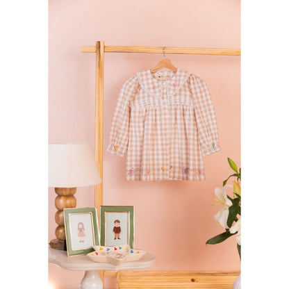 Tilsim by Sagarika Mehrotra Beige Butterfly Breeze Shirt