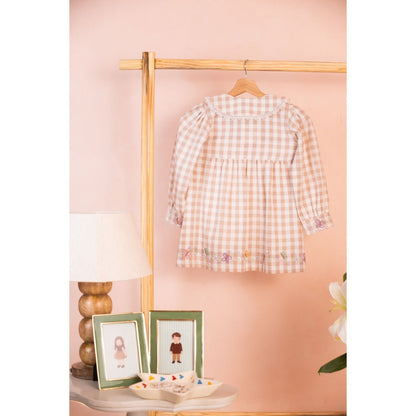 Tilsim by Sagarika Mehrotra Beige Butterfly Breeze Shirt