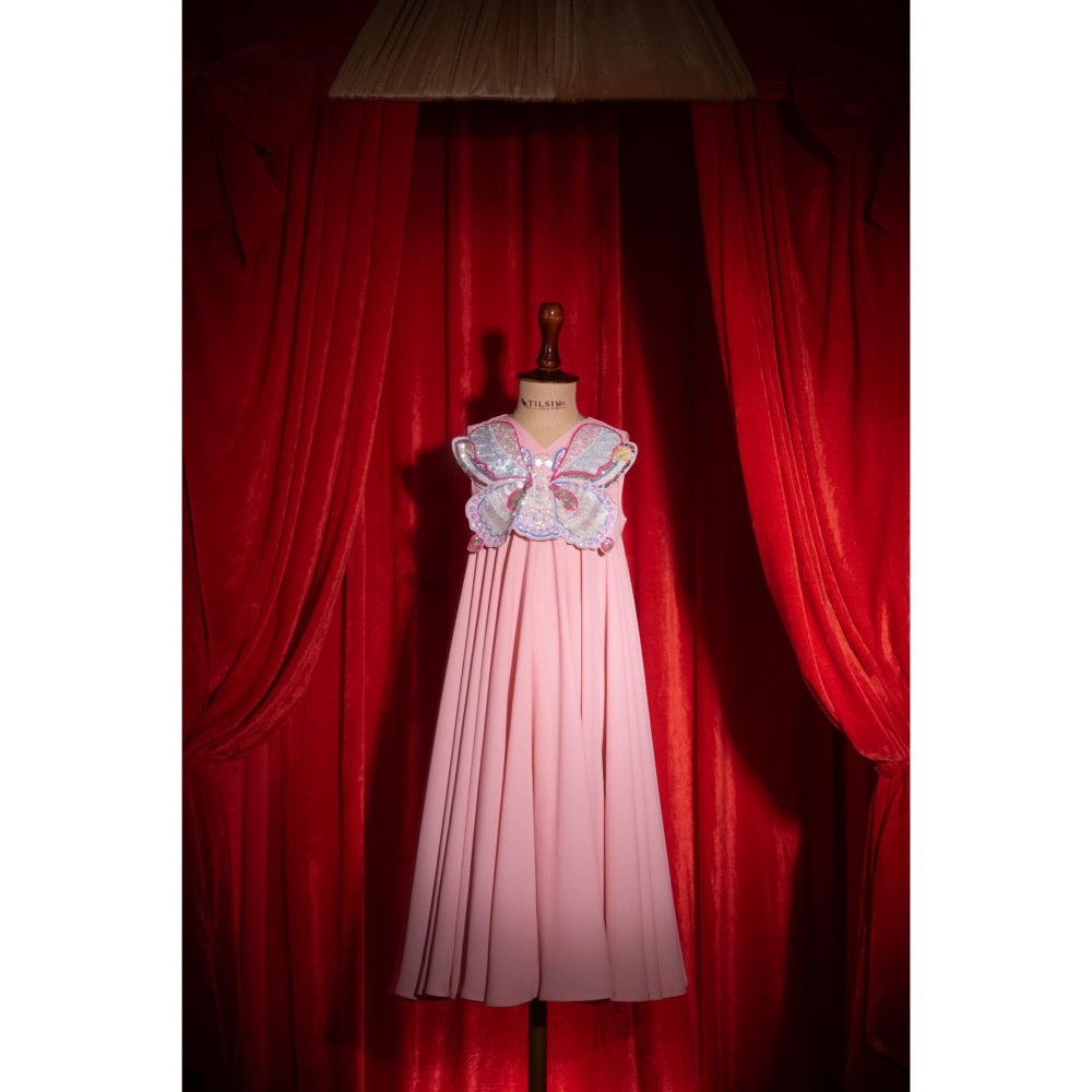 Tilsim by Sagarika Mehrotra Butterfly Blush Dress