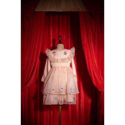 Tilsim by Sagarika Mehrotra Peachy Bow Dress