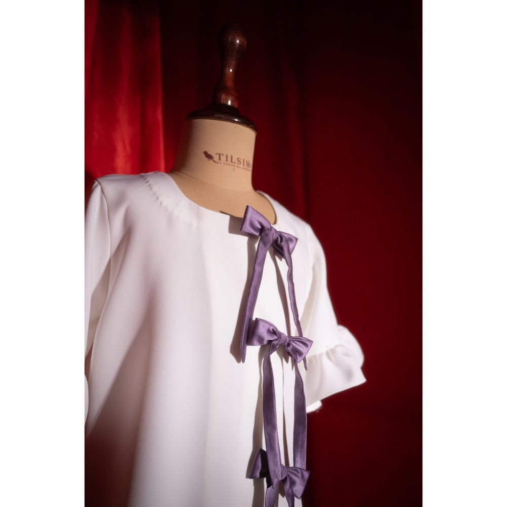 Tilsim by Sagarika Mehrotra Ivory Knots Dress