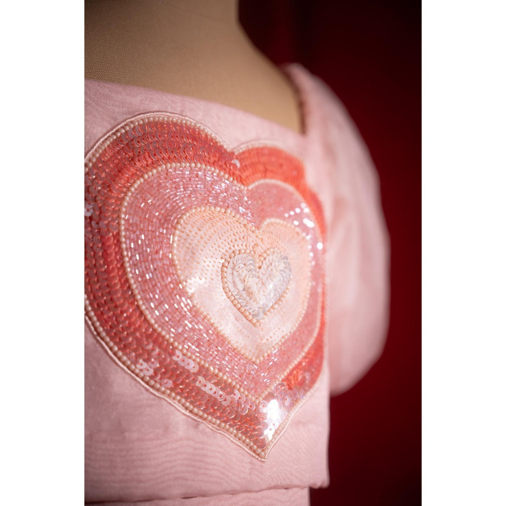 Tilsim by Sagarika Mehrotra Candy Hearts Top with Skirt