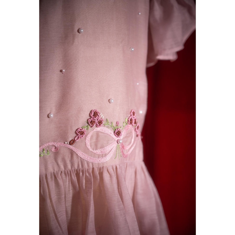 Tilsim by Sagarika Mehrotra Blushy Pearls Dress