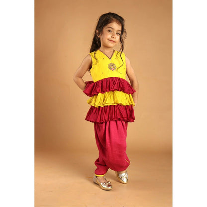 Tilsim by Sagarika Mehrotra Mogra Tales Top With Dhoti Pant