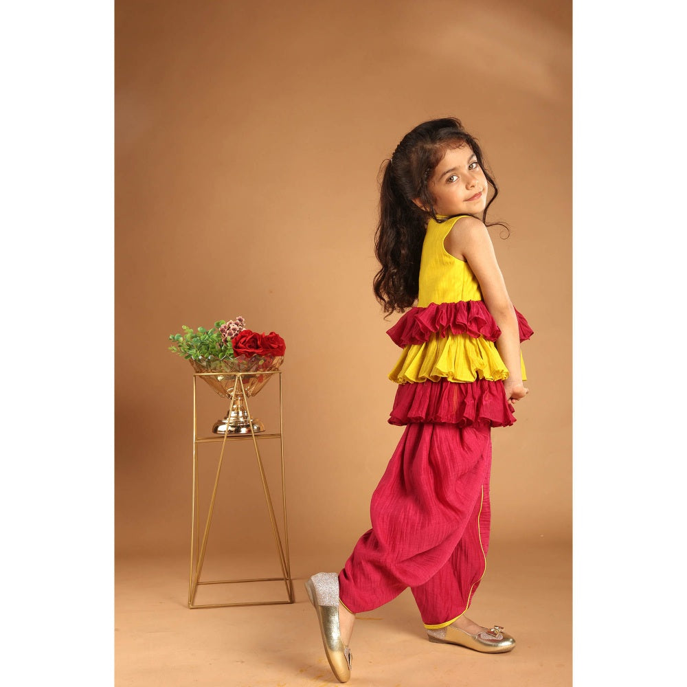 Tilsim by Sagarika Mehrotra Mogra Tales Top With Dhoti Pant