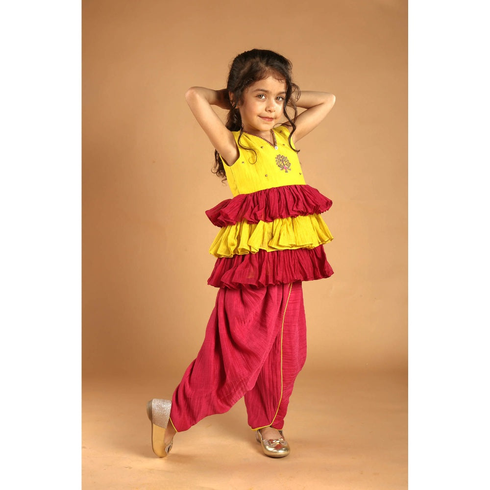 Tilsim by Sagarika Mehrotra Mogra Tales Top With Dhoti Pant