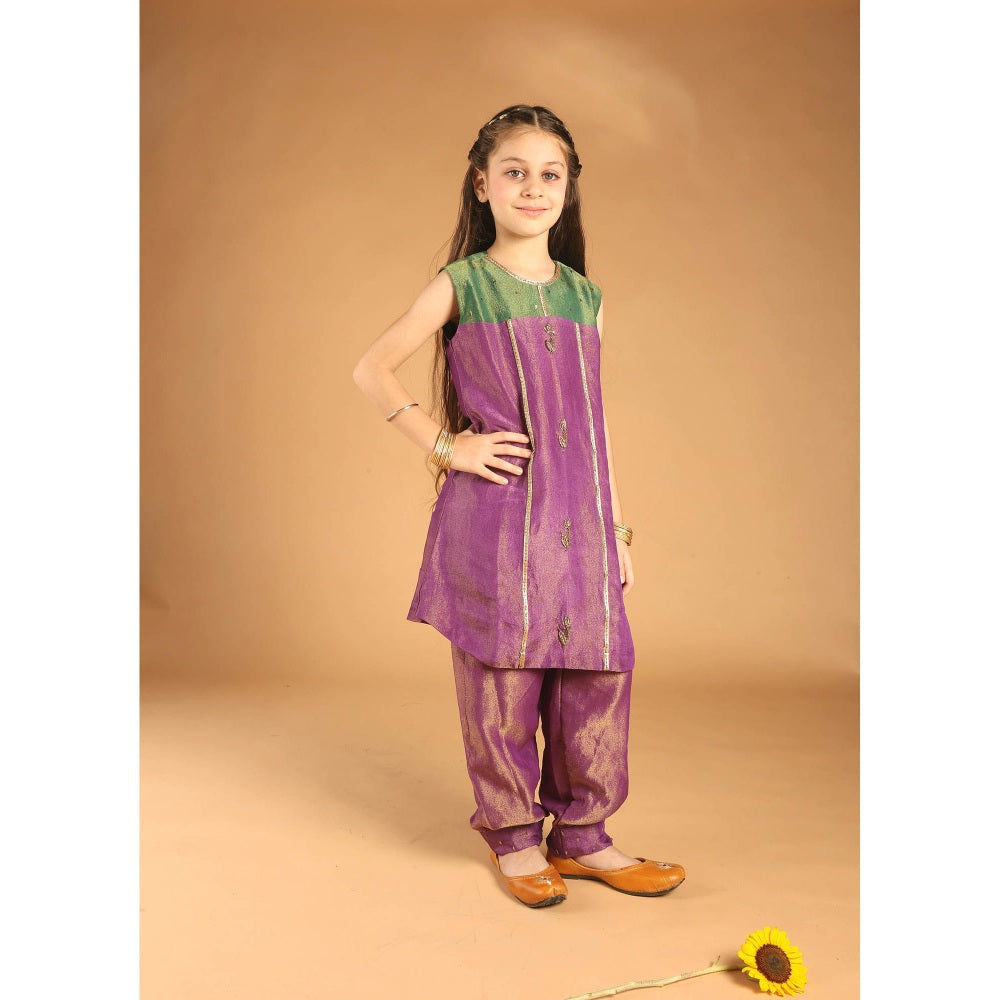 Tilsim by Sagarika Mehrotra Palash Kurta With Patiyala Pant