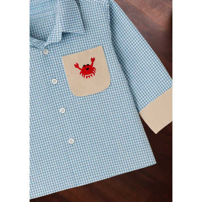 Tilsim by Sagarika Mehrotra Blue Bat Crab Shirt