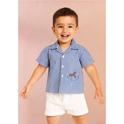 Tilsim by Sagarika Mehrotra Blue Rider Shirt