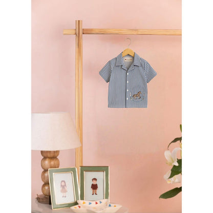 Tilsim by Sagarika Mehrotra Blue Rider Shirt