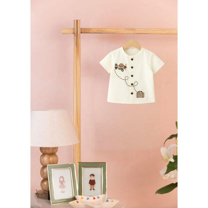 Tilsim by Sagarika Mehrotra Off White Sky High Explorer Shirt