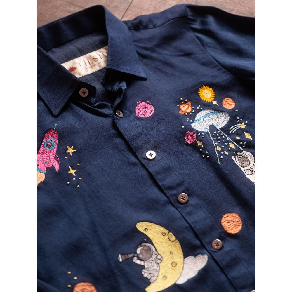 Tilsim by Sagarika Mehrotra Boy Astro Adventure Shirt