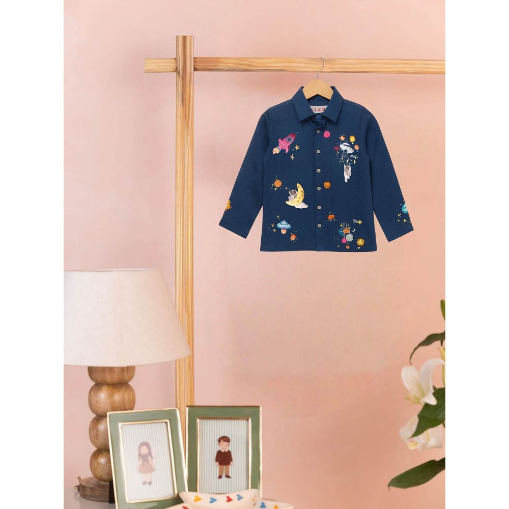 Tilsim by Sagarika Mehrotra Boy Astro Adventure Shirt