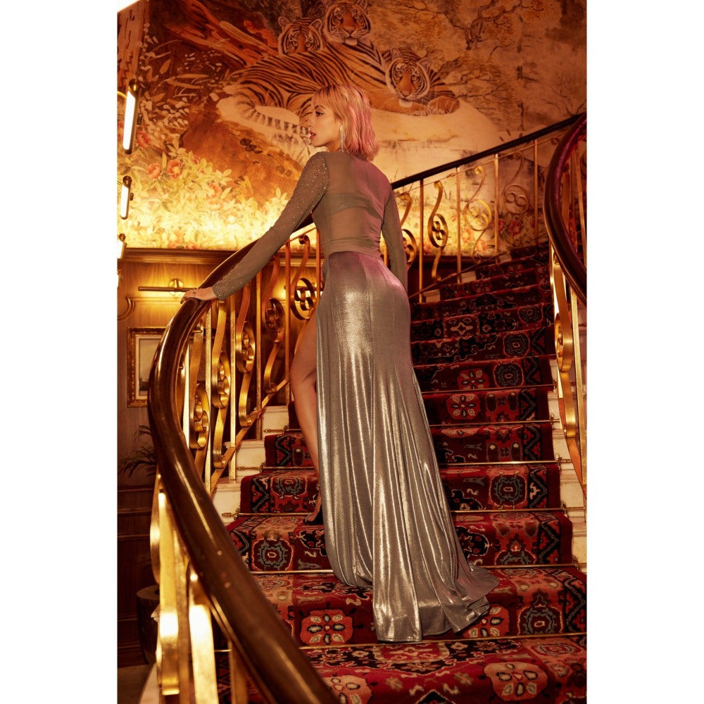 TISHARTH BY SHIVANI Front Slit Gown